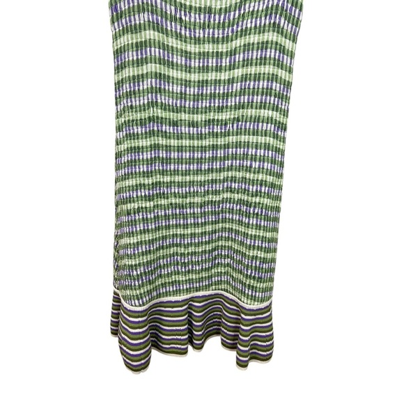 SANDRO, NWT Womens ‘Christie’ Stripe Knit Mini Dress, Vert Green Size FR 40 US 8 - Picture 9 of 14